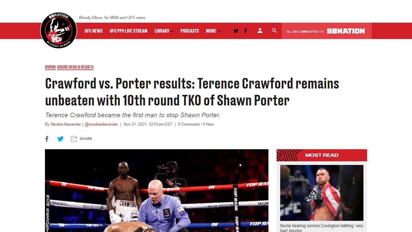 Crawford vs. Porter results: Terence Crawford remains unbeaten with ...